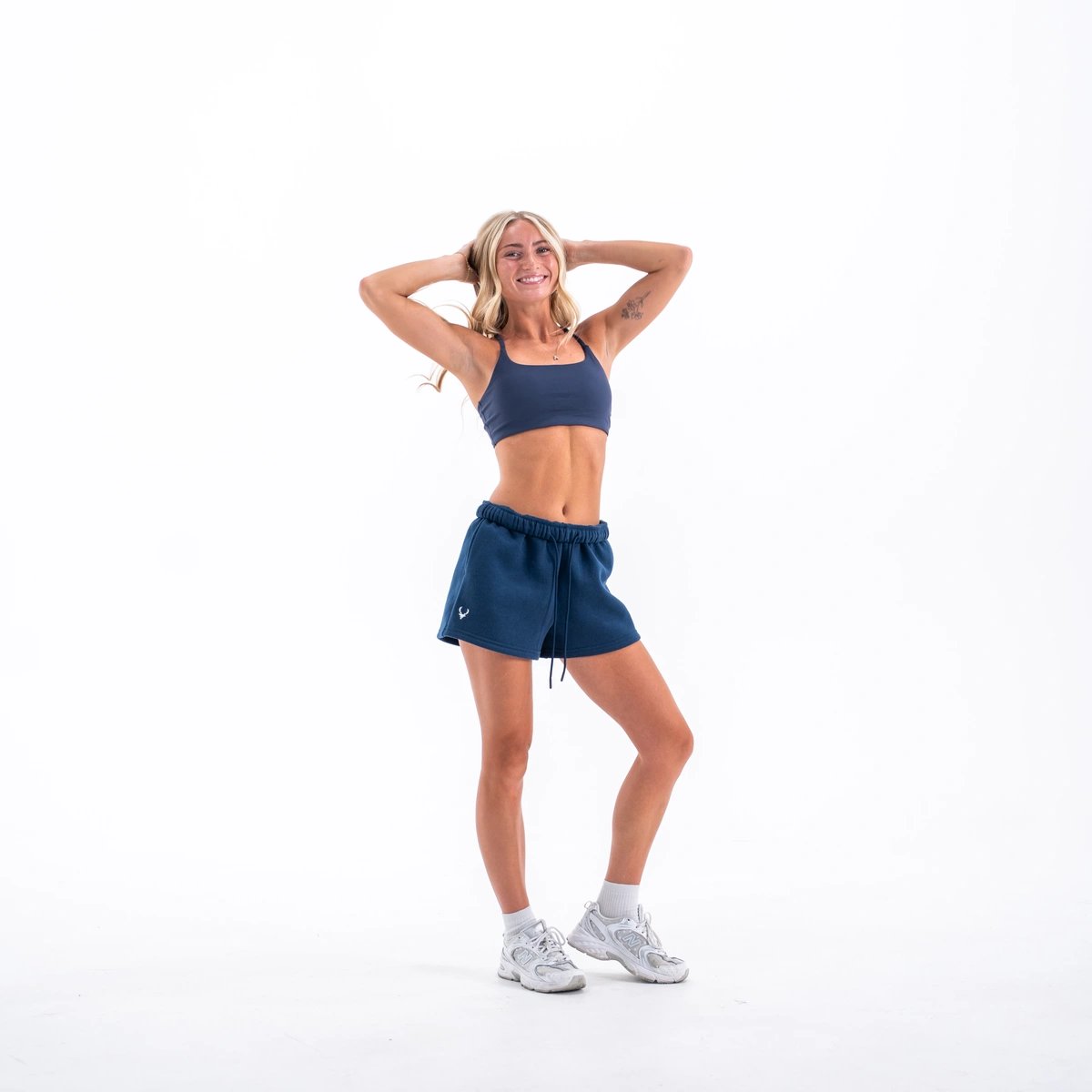 Image of Club Sweat Shorts - Color - University - White Logo - 3 / 5