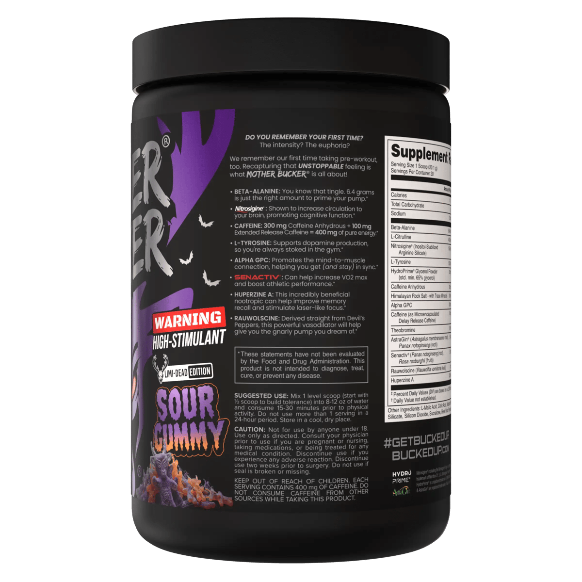 Image of Mother Bucker Pre-Workout - Flavor - Sour Gummy - 2 / 5