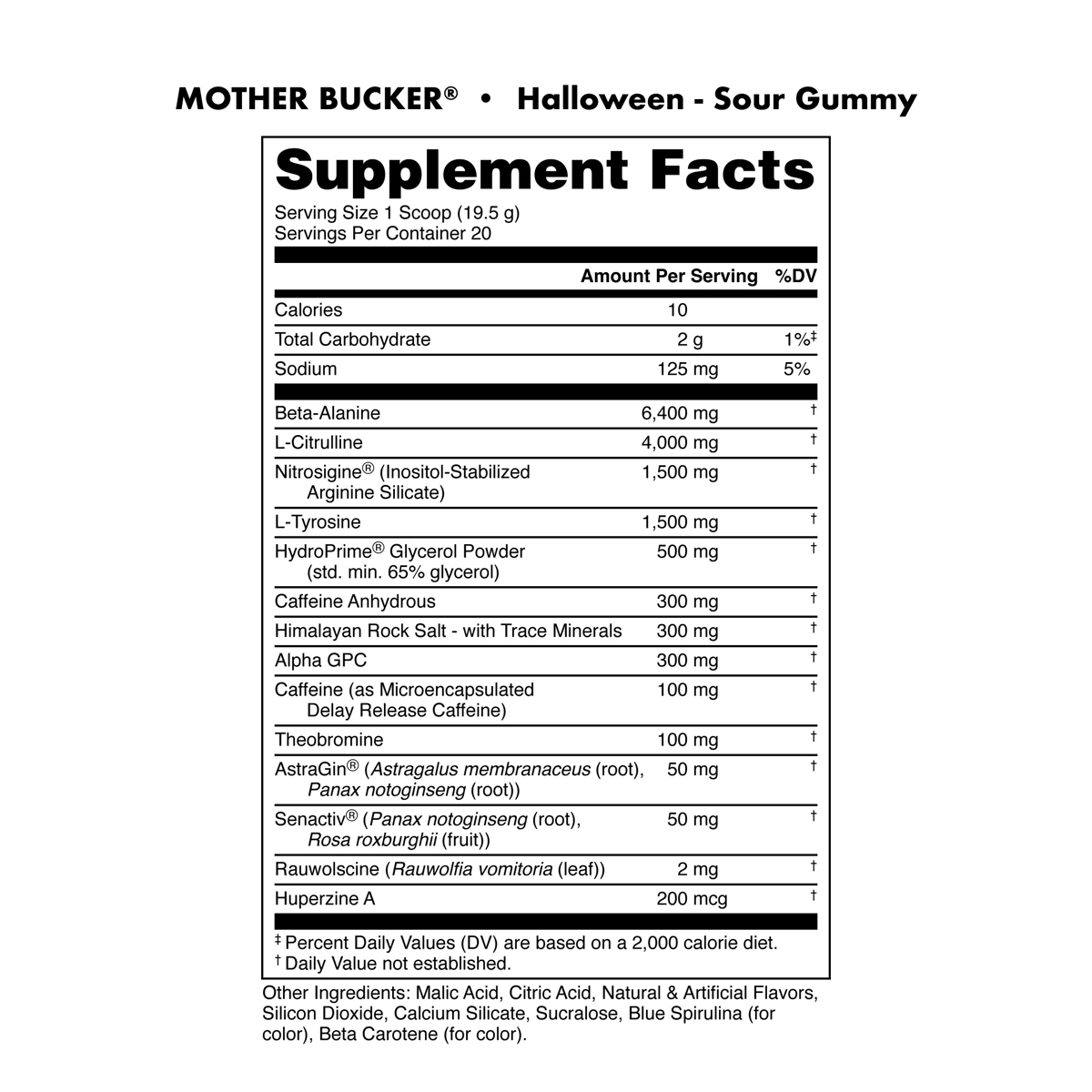 Image of Mother Bucker Pre-Workout - Flavor - Sour Gummy - 5 / 5