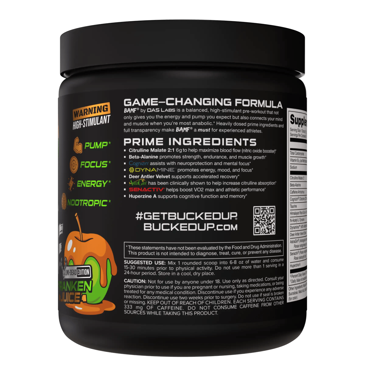 Image of BAMF - High Stimulant Nootropic Pre-Workout - Flavor - Franken Juice - 2 / 5