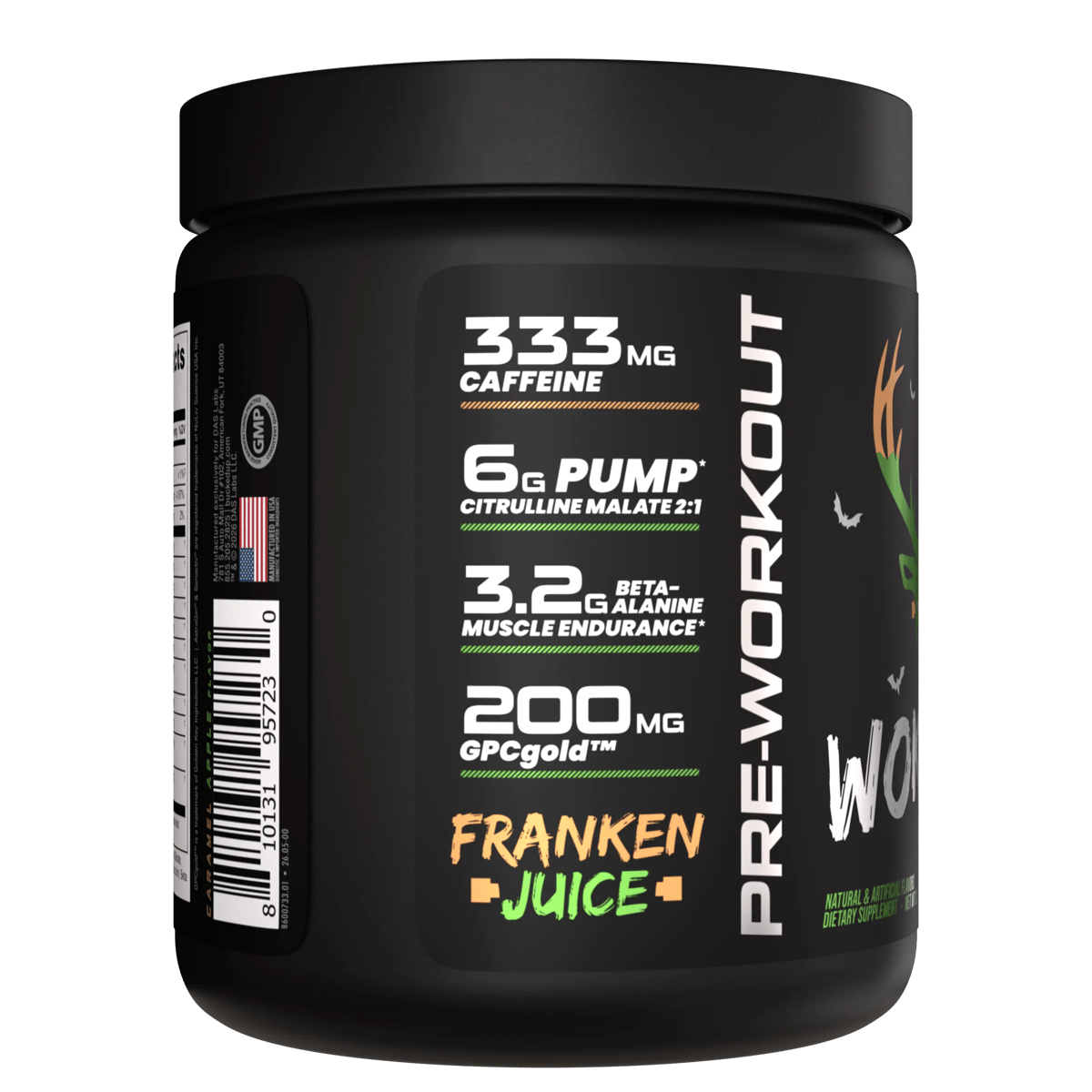 Image of Woke AF - High Stimulant Pre-Workout - Flavor - Franken Juice - 3 / 5