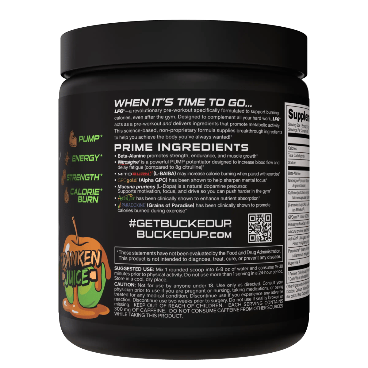 Image of LFG Burn Thermogenic Pre-Workout - Flavor - Franken Juice - 2 / 5