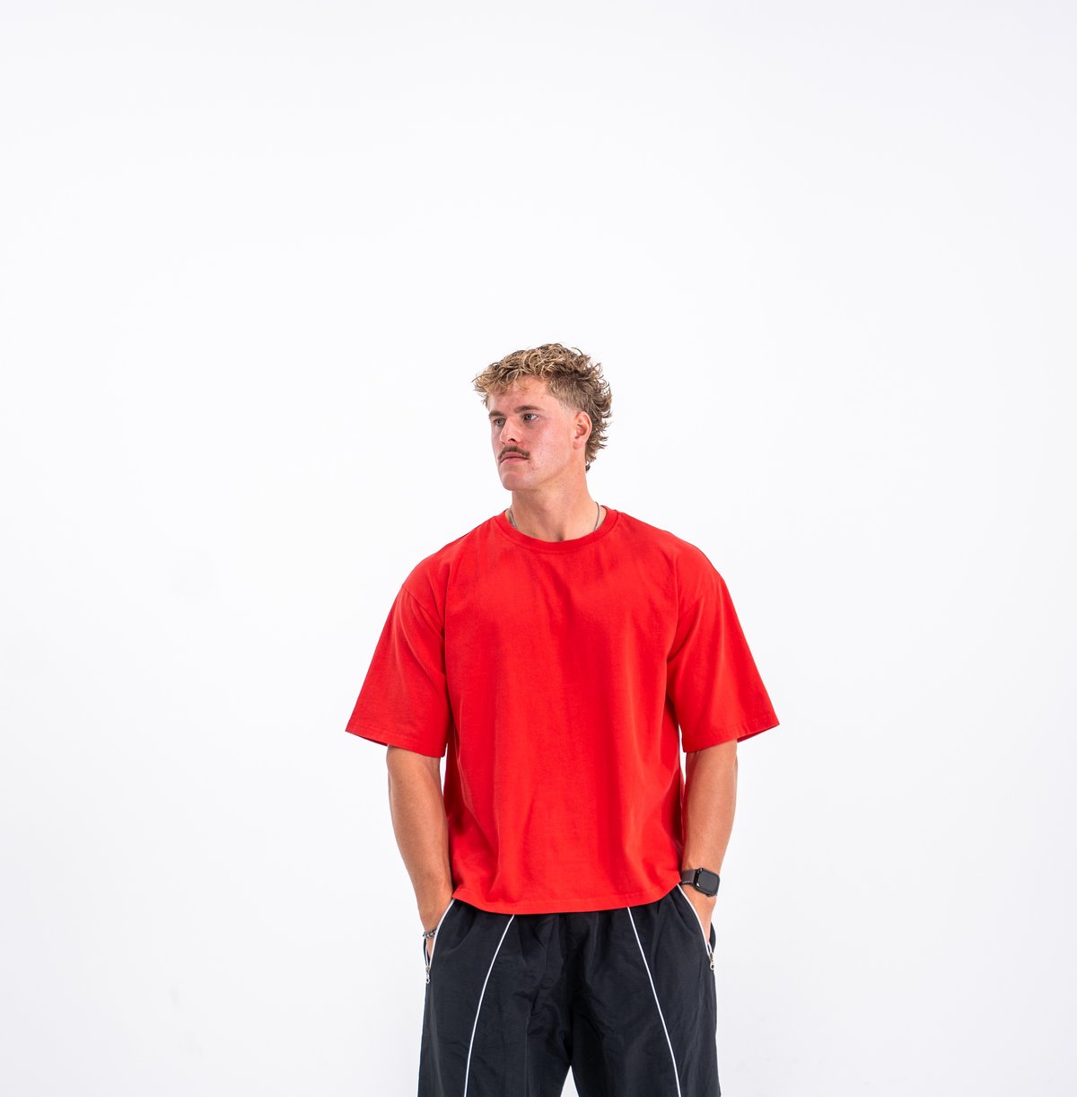 Image of World Tour T-Shirt - Color - Racing Red - White Logo - 2 / 2