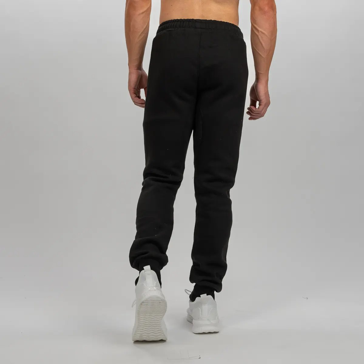 Image of Slim Fit Sweatpants - Color - Black / White Logo