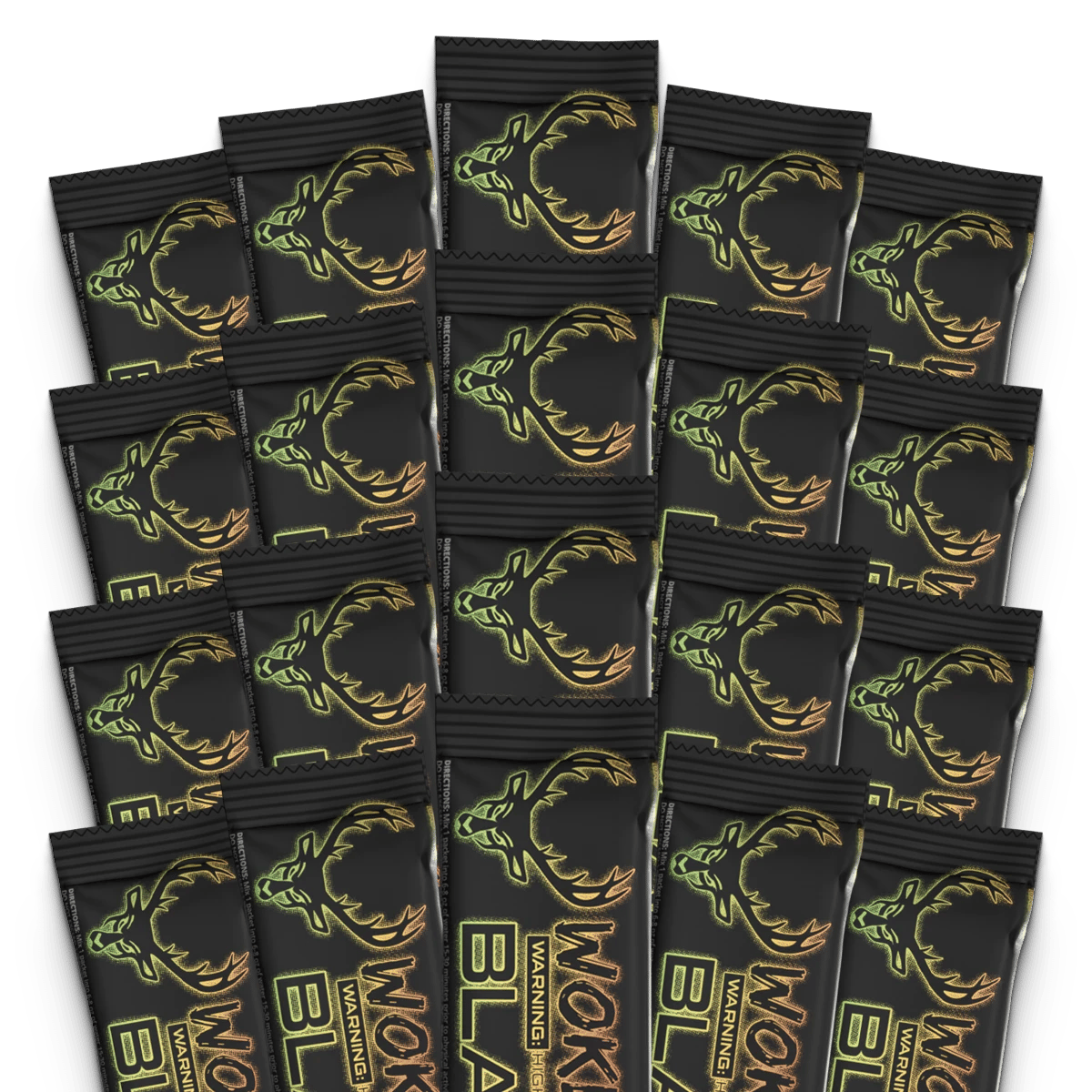 Image of WOKE AF BLACK Series Stick Packs - Flavor - Island Fusion (Strawberry, Pineapple, Lime)
