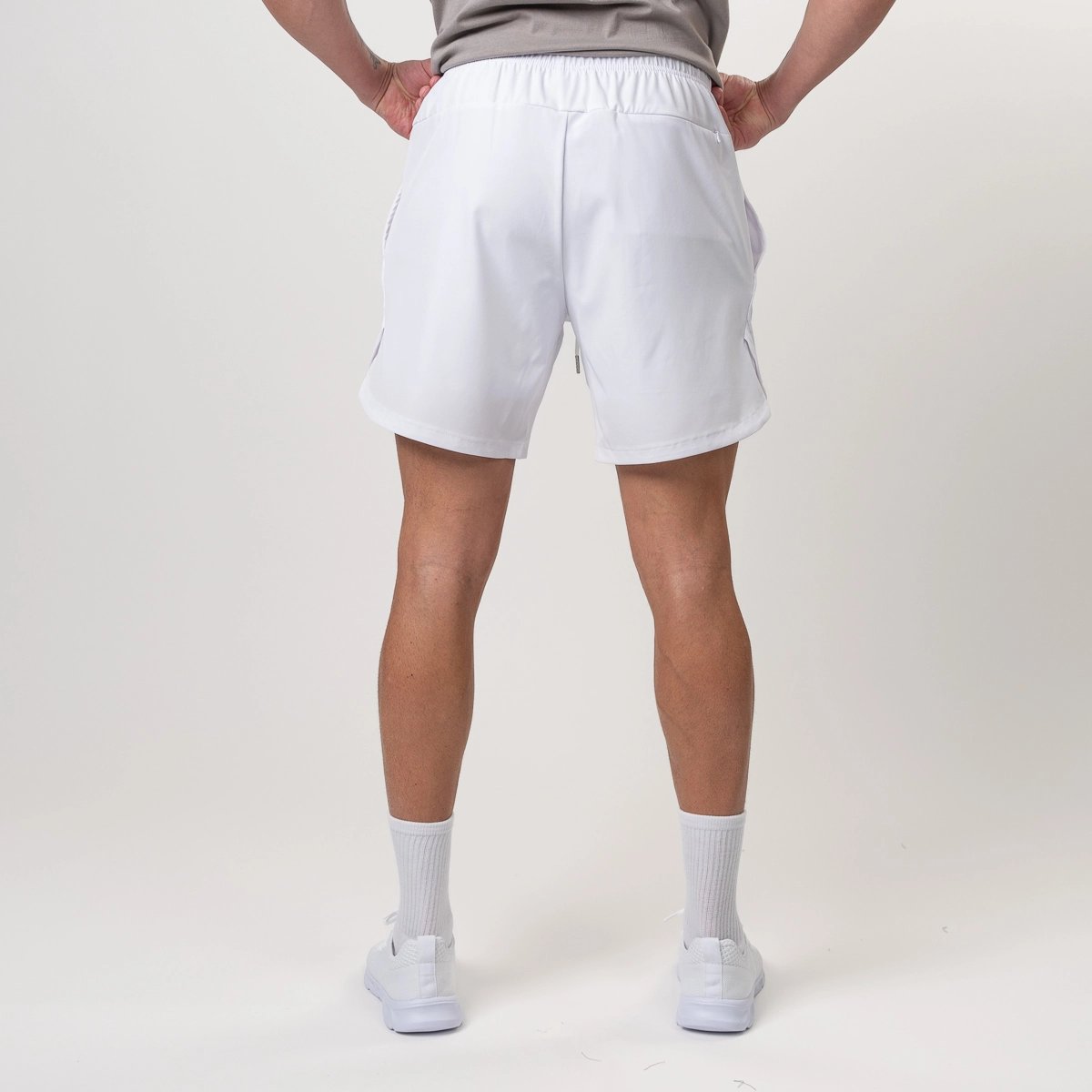 Image of Liner Shorts | Last Chance! - Color - White / Black Logo - 2 / 4