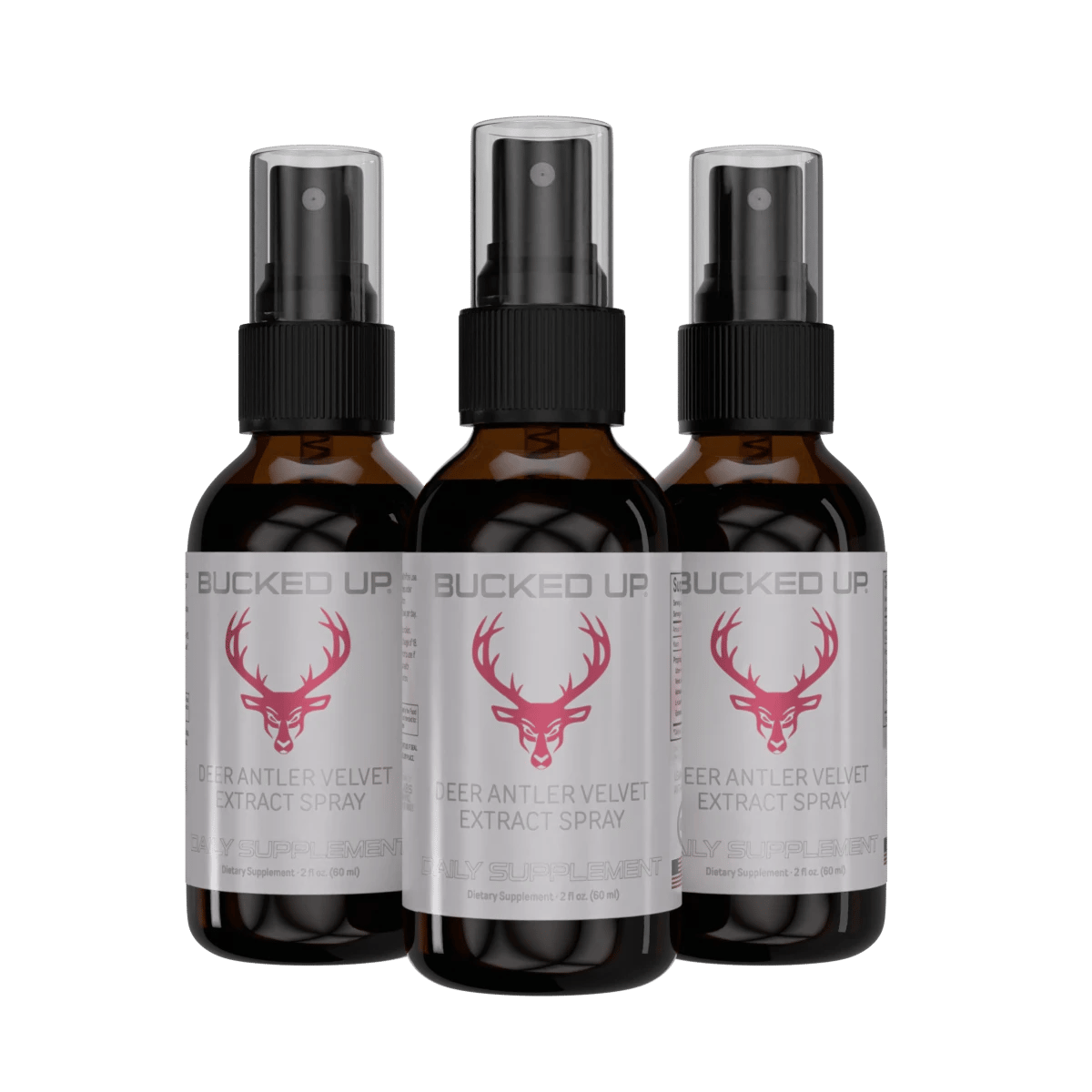 Image of 3 Bottles - Deer Antler Velvet Spray - Bulk - Type - Hers - 3 / 4