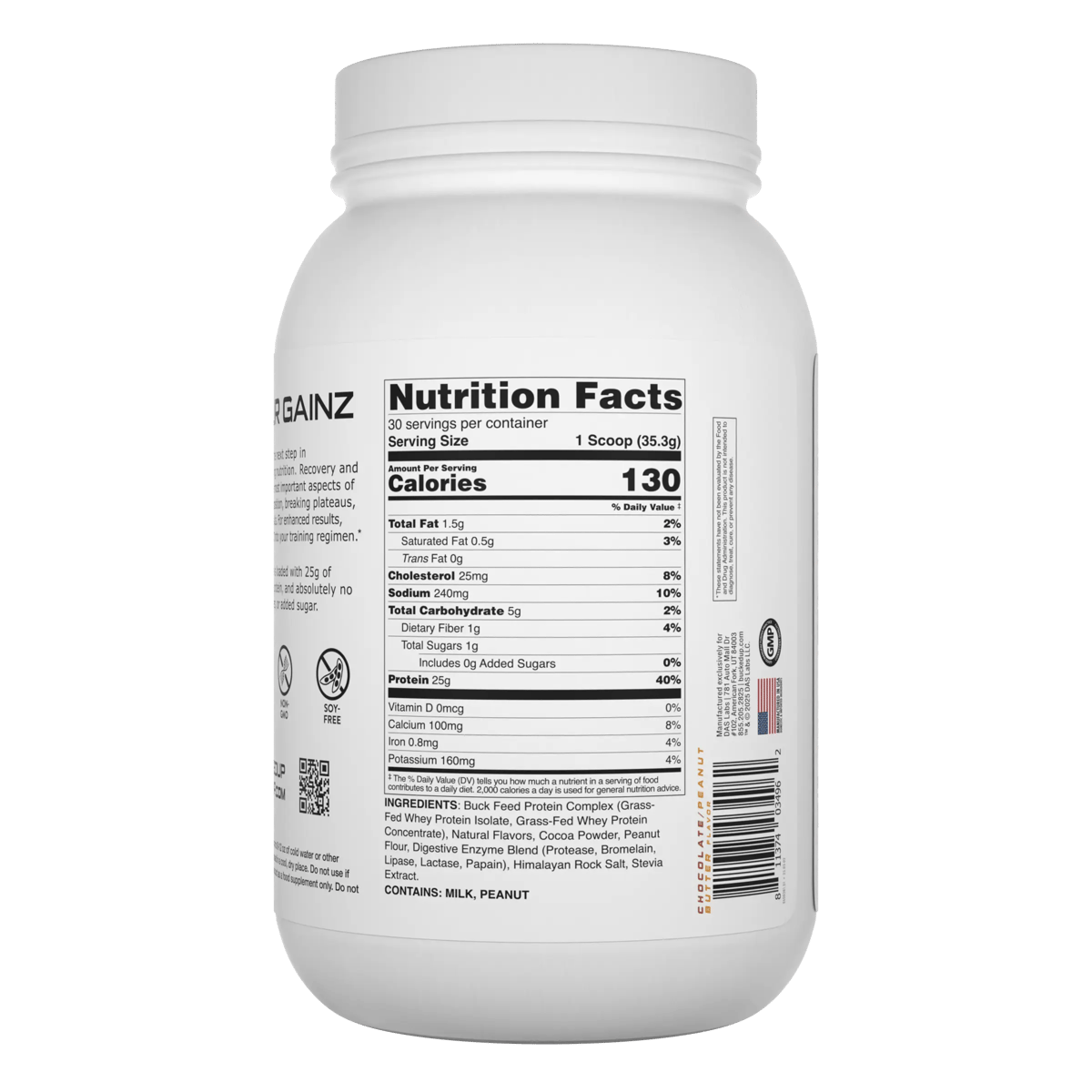 Image of Buck Feed All-Natural Protein - Flavor - Chocolate Peanut Butter