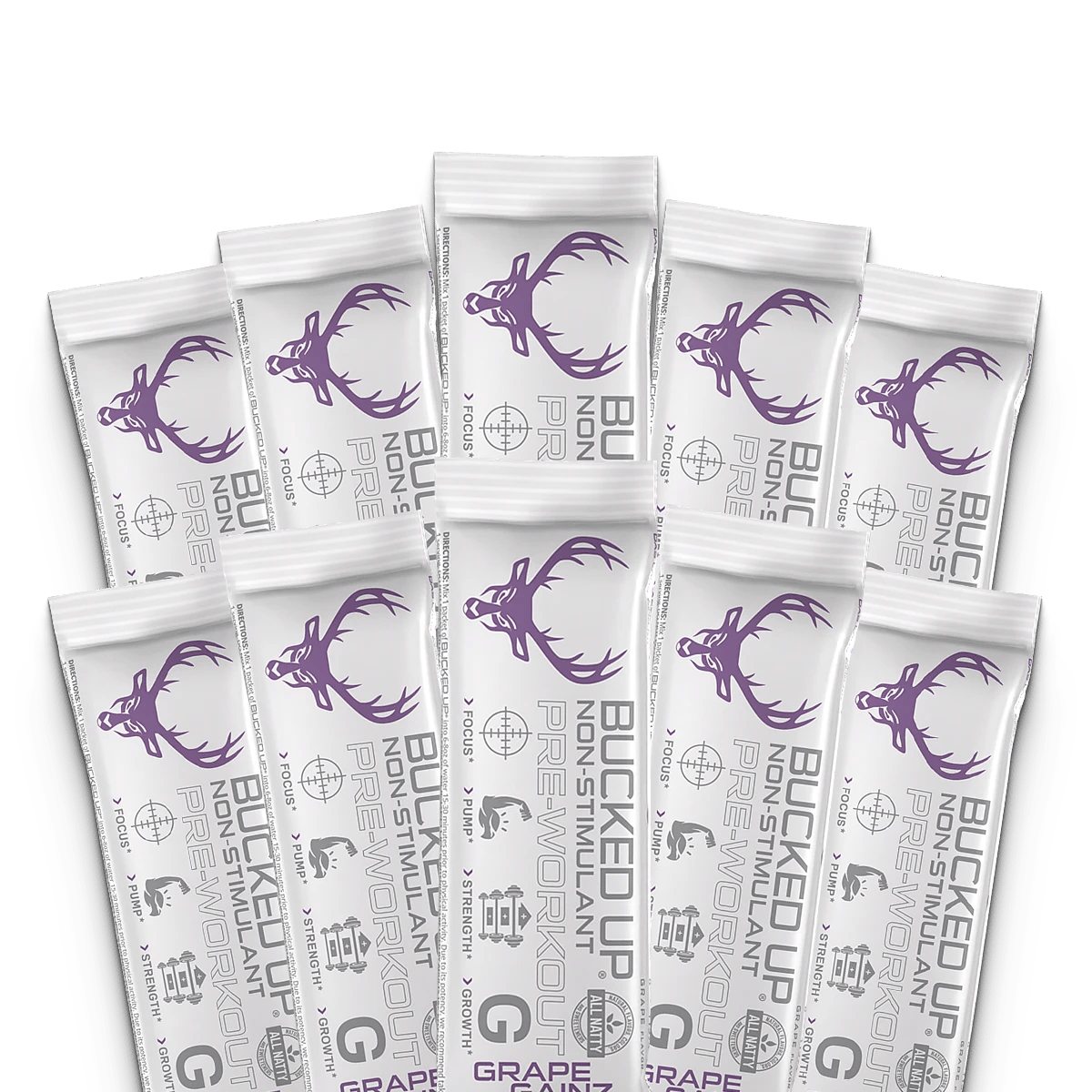 Image of Stim Free Pre-Workout Stick Packs - Flavor - Grape Gainz