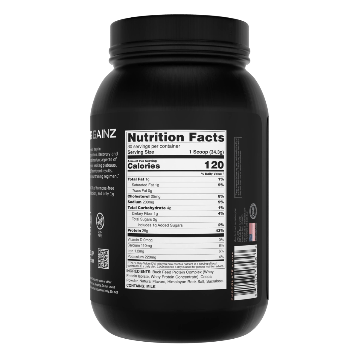 Image of Buck Feed Original Protein - Flavor - Chocolate
