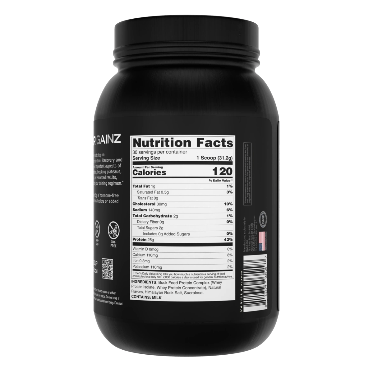 Image of Buck Feed Original Protein - Flavor - Vanilla