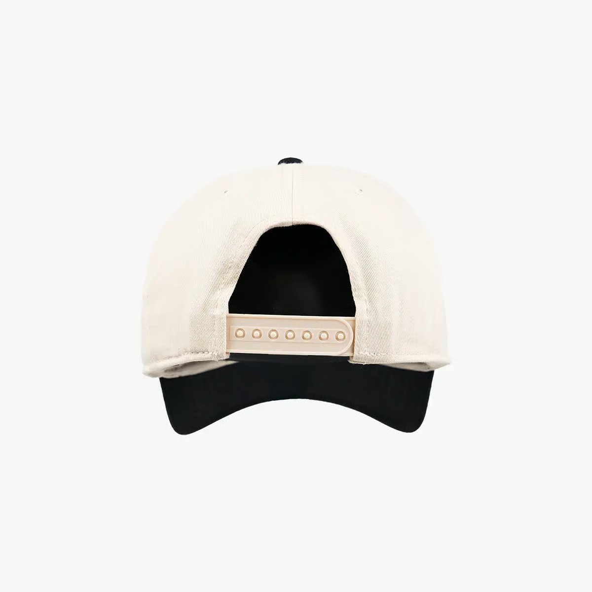 Image of Baseball Snapback - Mid profile - Color - Beige Body / Black Brim | Black Logo