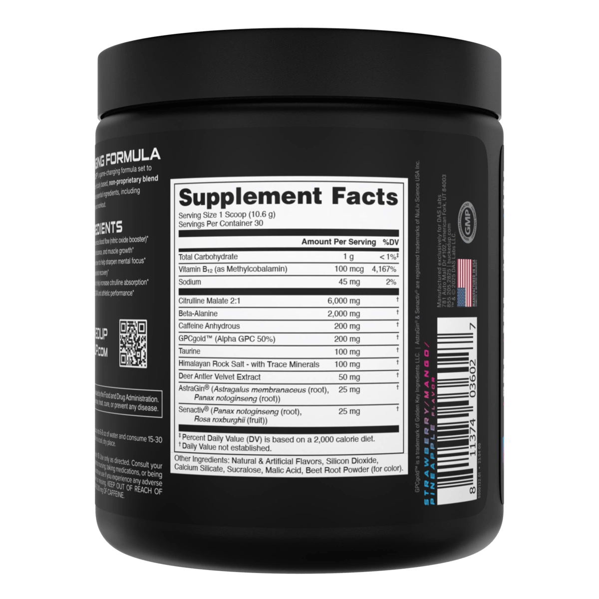 Image of Bucked Up Pre-Workout - Flavor - Miami (Strawberry/Mango/Pineapple)