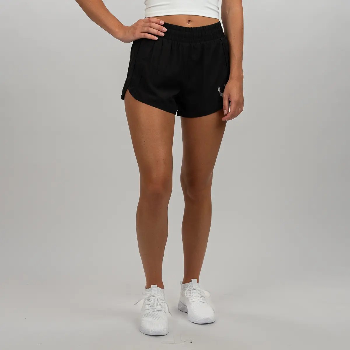 Lounge Shorts - Color - Black / Silver Logo