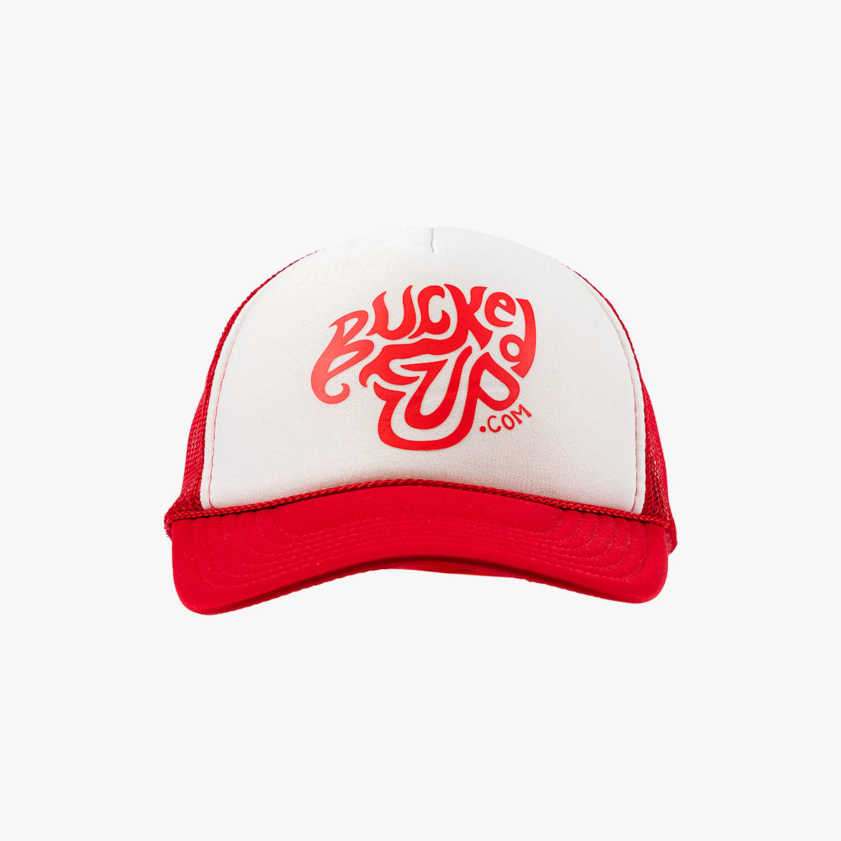 Image of Trucker Hat - Foam - Color - Red/White - Red Logo - 2 / 5