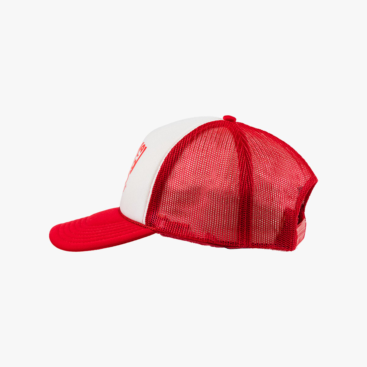 Image of Trucker Hat - Foam - Color - Red/White - Red Logo - 4 / 5