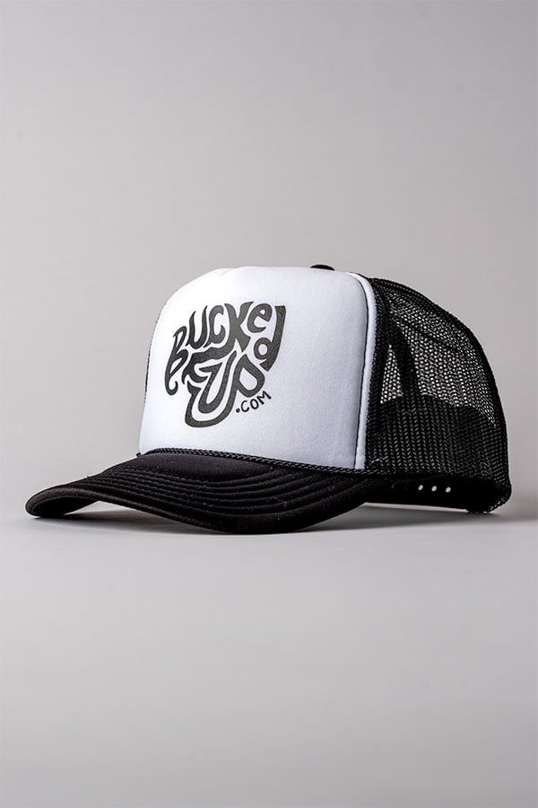 Trucker Hat - Foam - Color - Black/White - Black Logo