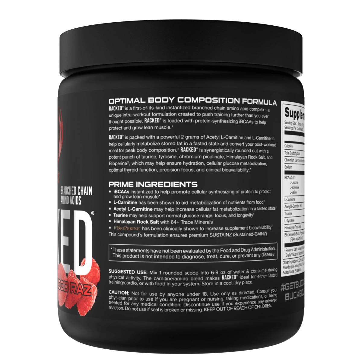 RACKED BCAA Supplement - Bucked Up
