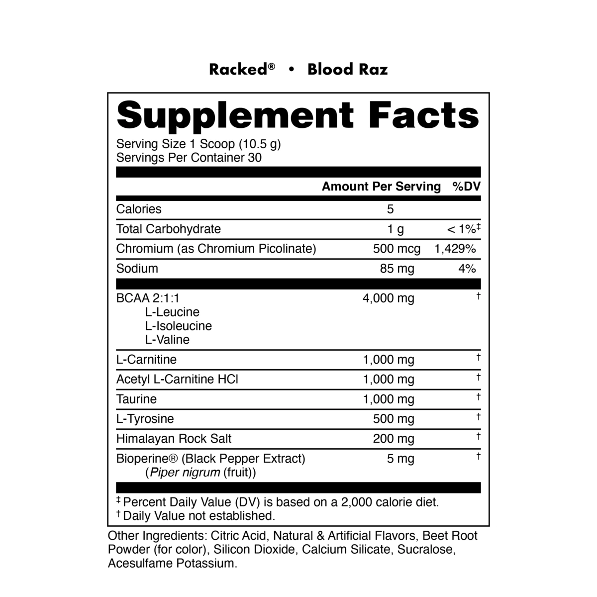 Image of RACKED BCAA Supplement - Flavor - Blood Raz