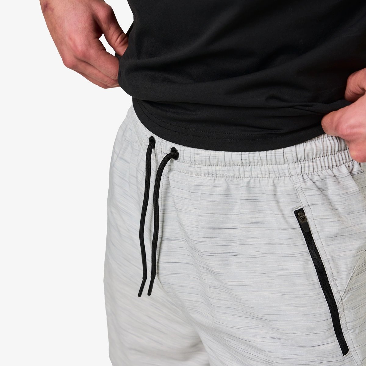 Image of Momentum Unlined Short 7" - Color - Heather Gray / Dark Gray Logo