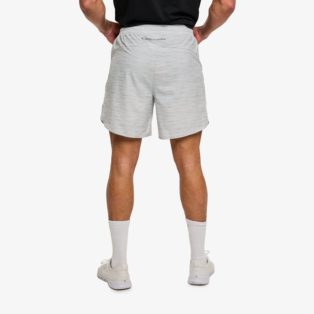 Image of Momentum Unlined Short 7" - Color - Heather Gray / Dark Gray Logo