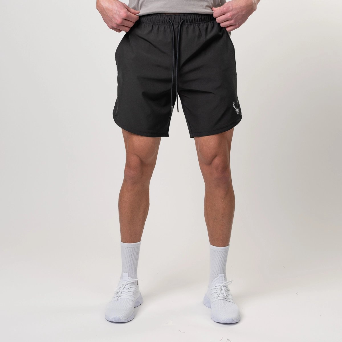 Liner Shorts - Color - Black / Silver Logo