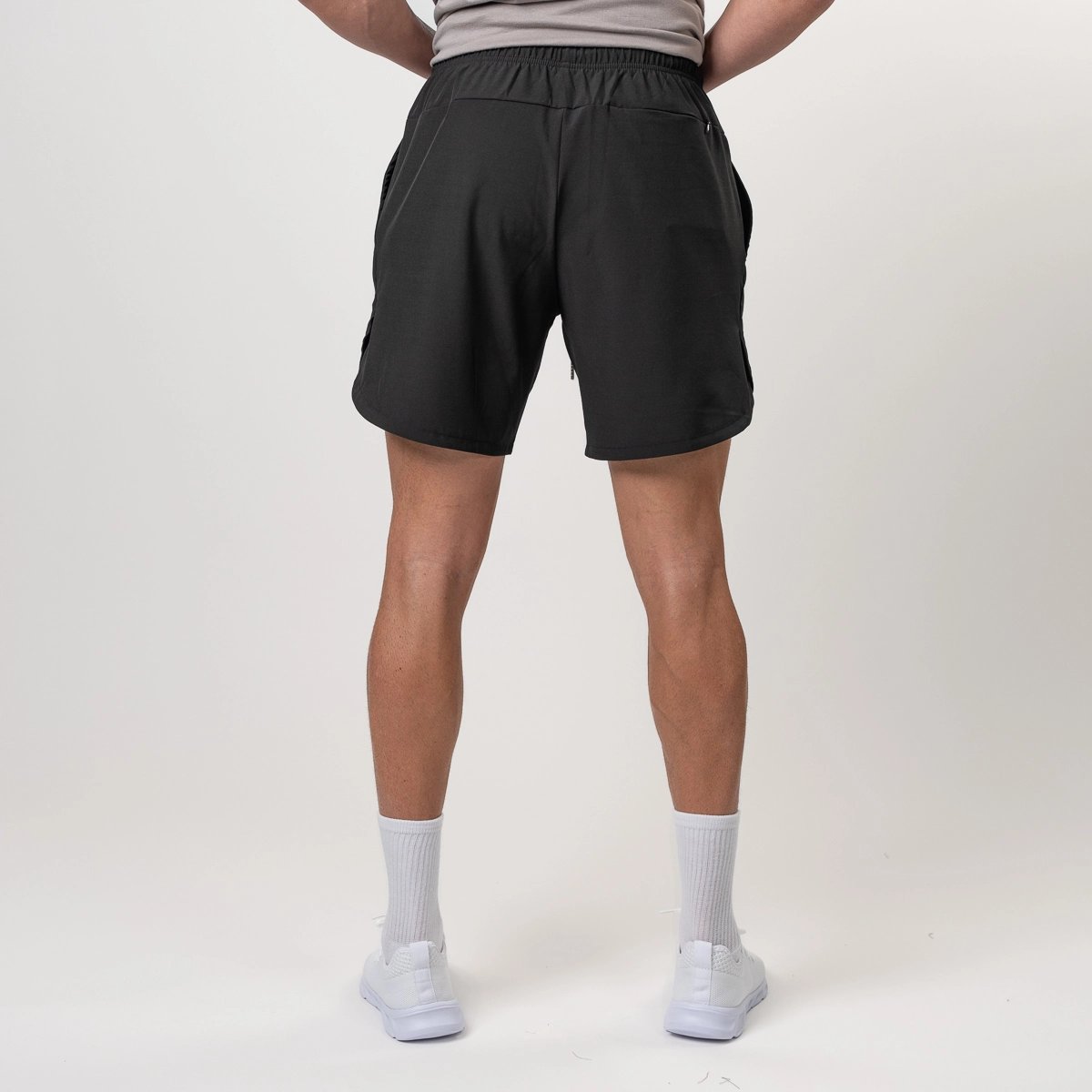 Image of Liner Shorts - Color - Black / Silver Logo - 2 / 4