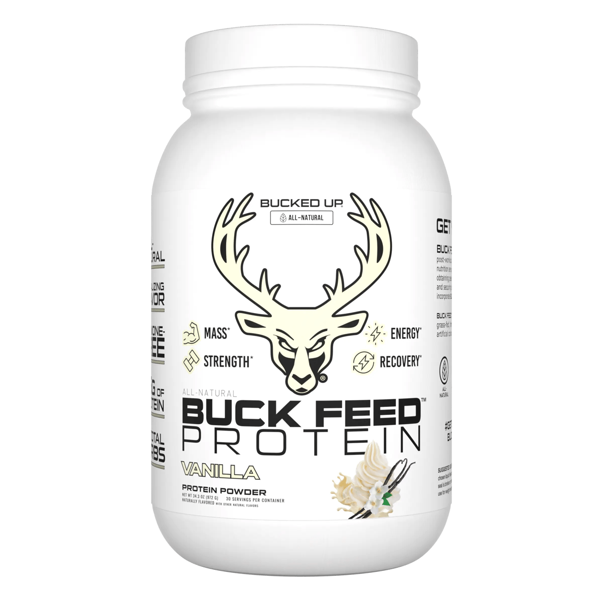 Buck Feed All-Natural Protein - Flavor - Vanilla