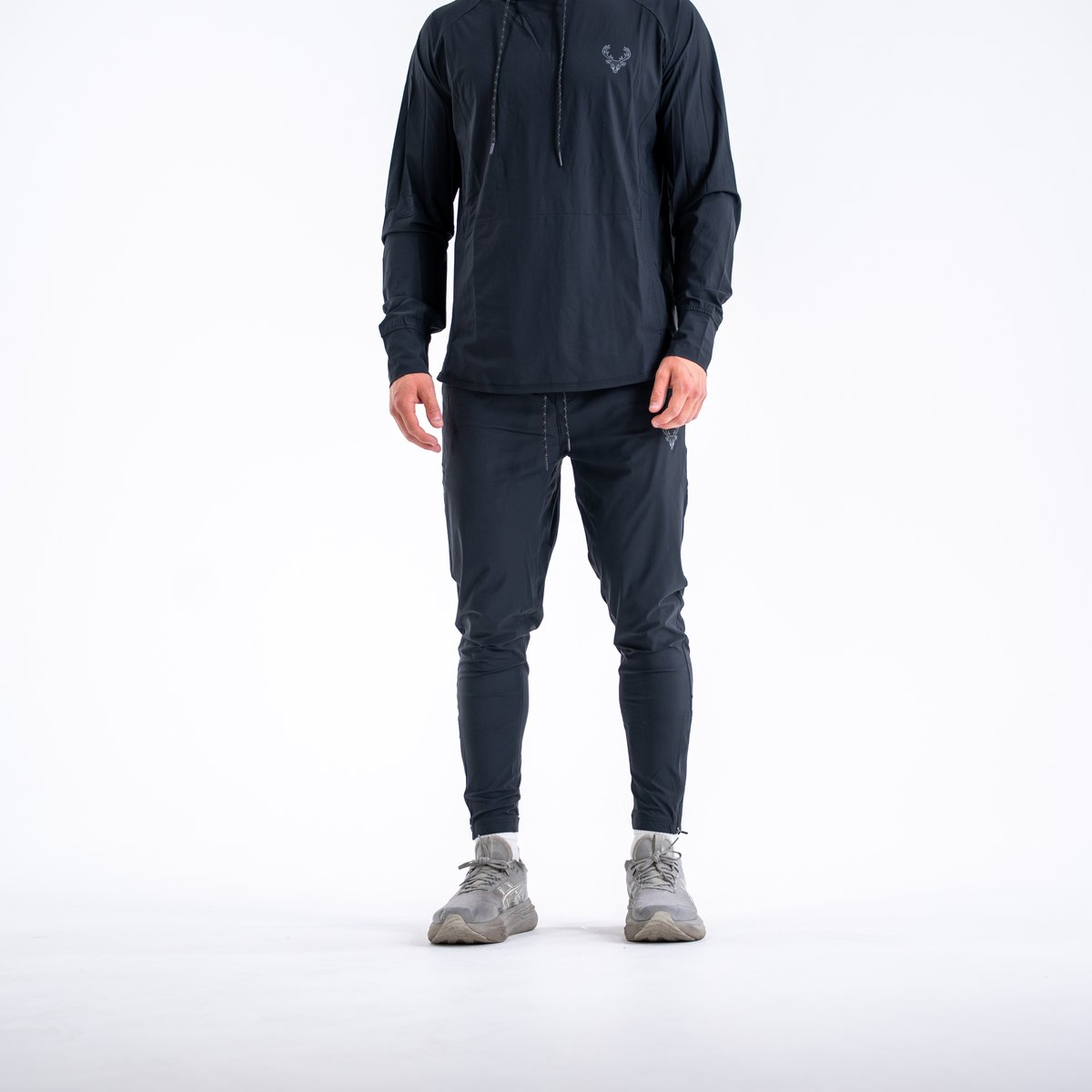 Athletic Joggers - Color - Black / Black Logo
