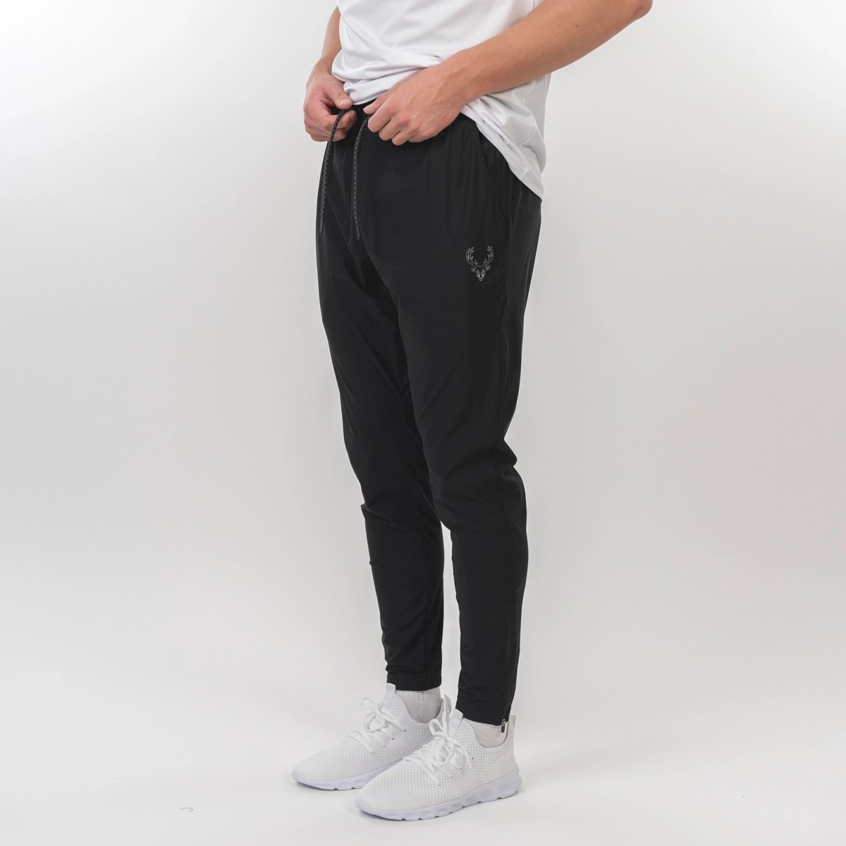 Image of Athletic Joggers - Color - Black / Black Logo
