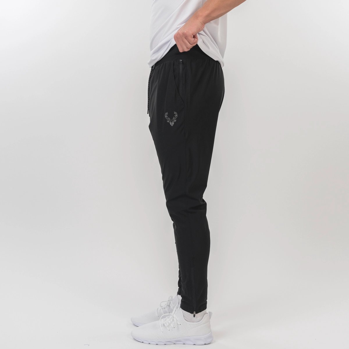 Image of Athletic Joggers - Color - Black / Black Logo