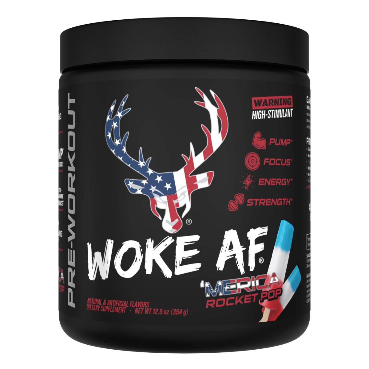 Bucked Up Woke AF Pre-Workout Powder, Increased Energy, Miami, 333mg Caffeine, 20 Servings - View #7