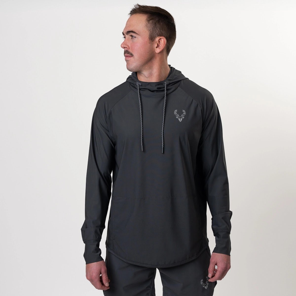 Athletic Hoodie - Color - Black / Black Logo
