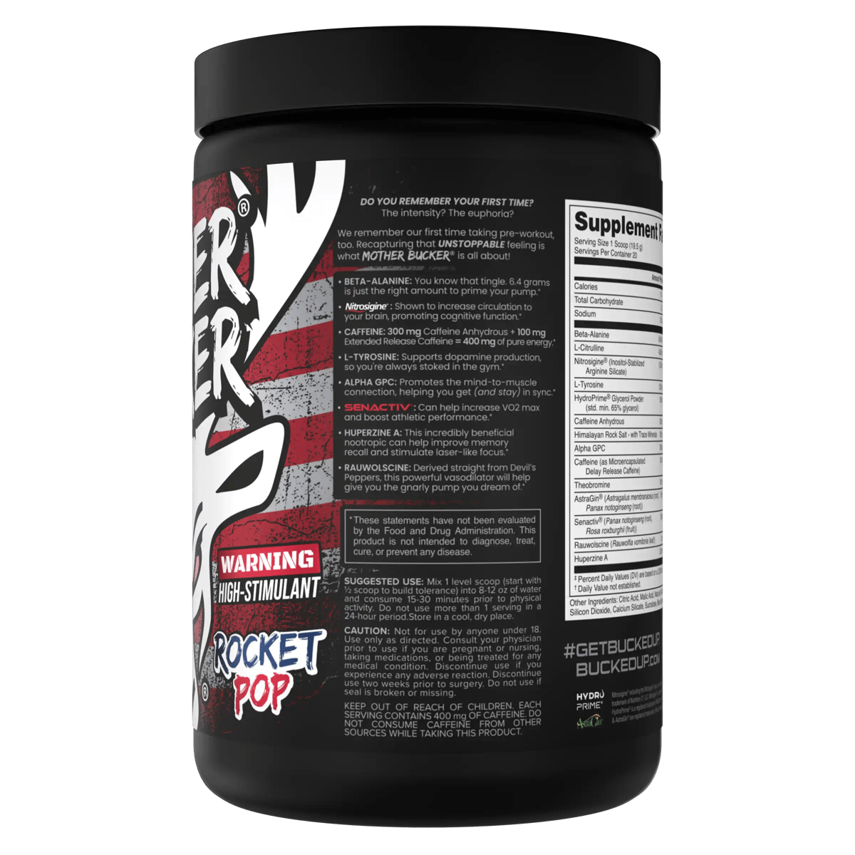Image of Mother Bucker Pre-Workout - Flavor - Rocket Pop (Blue Raz/Lime/Cherry) - 2 / 5