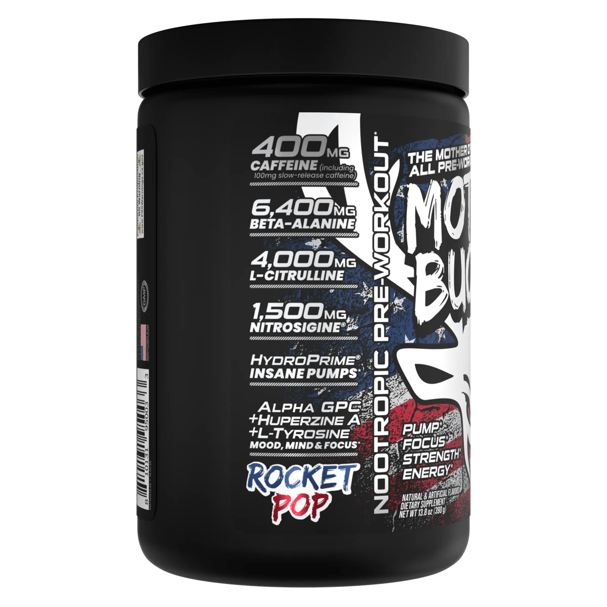 Image of Mother Bucker Pre-Workout - Flavor - Rocket Pop (Blue Raz/Lime/Cherry) - 3 / 5