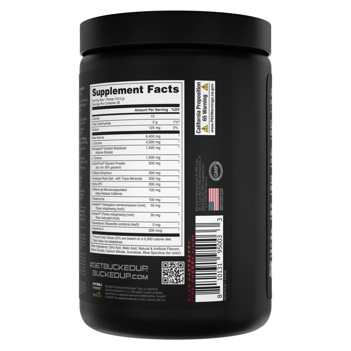 Image of Mother Bucker Pre-Workout - Flavor - Rocket Pop (Blue Raz/Lime/Cherry) - 4 / 5