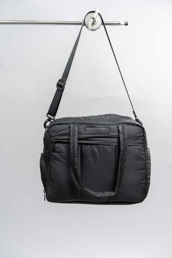 Image of Puffer Tote Gym Bag - Color - Bucked Up - Black
