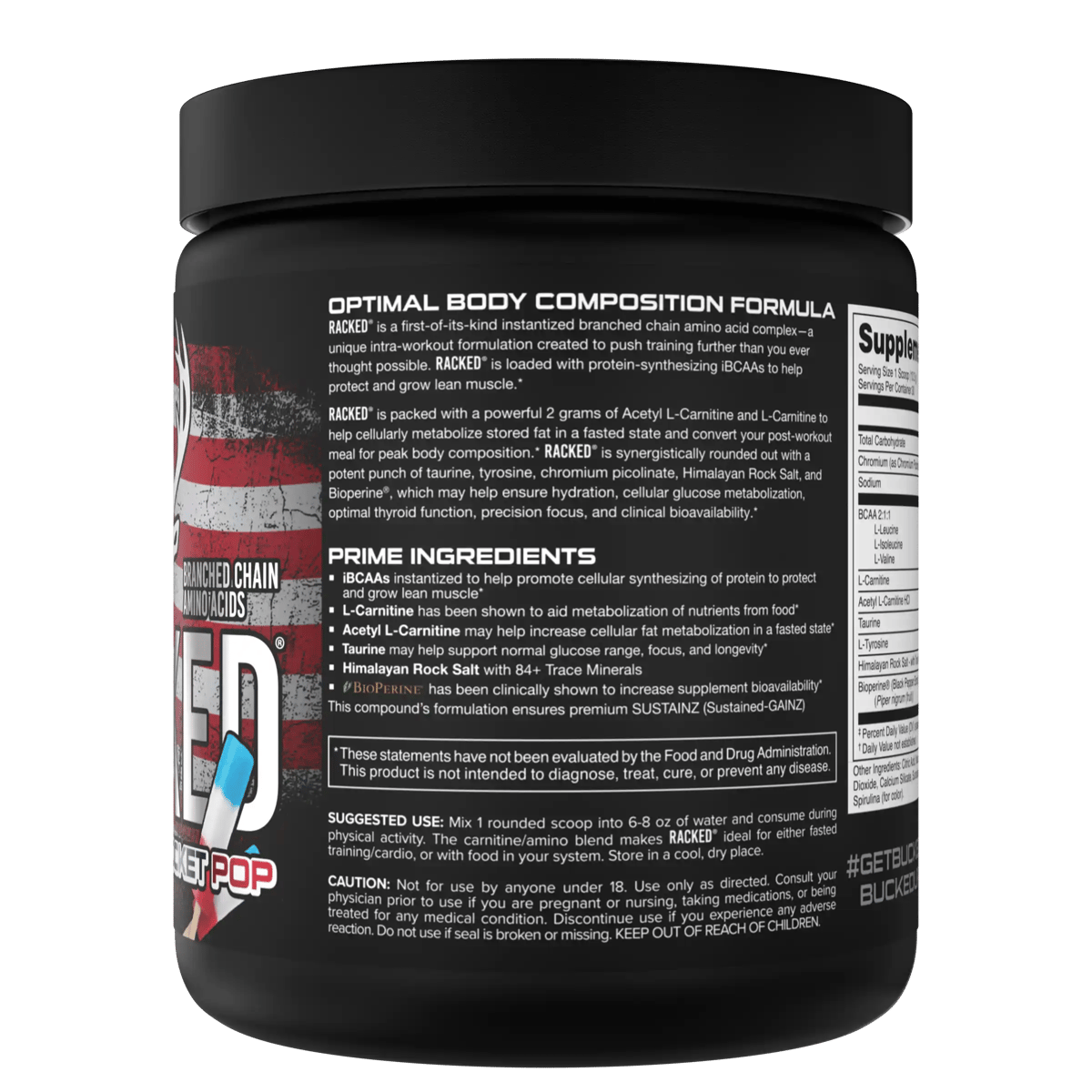 l carnitine bucked up RACKED BCAA Supplement