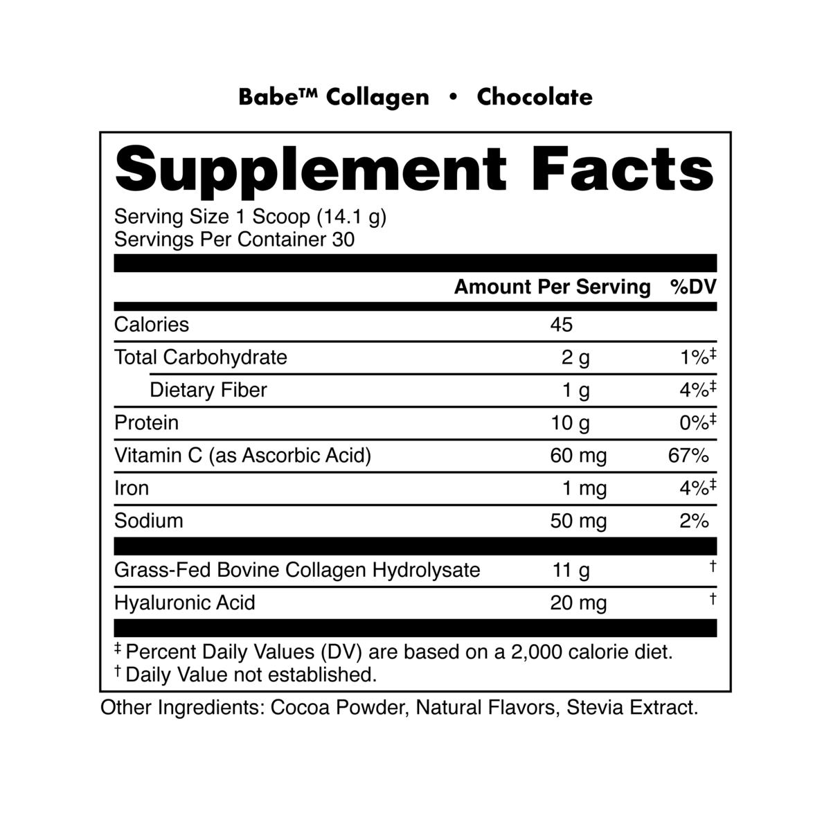 Image of Babe Collagen - Flavor - Chocolate