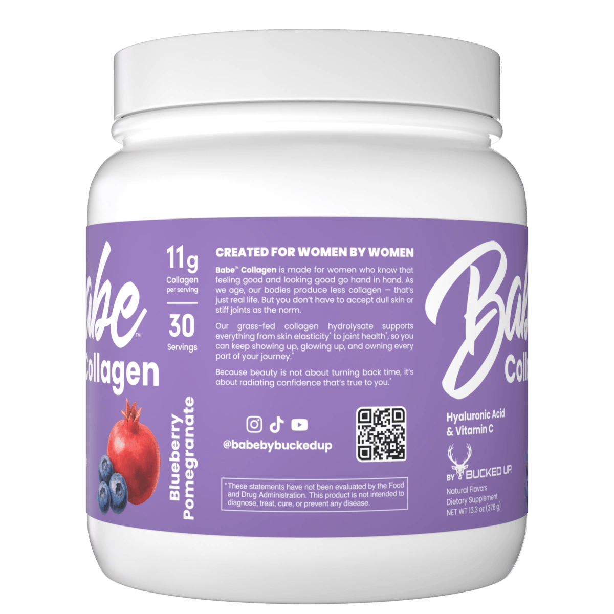 Image of Gut Health Stack - Collagen - Babe - Blueberry Pomegranate - 7 / 35