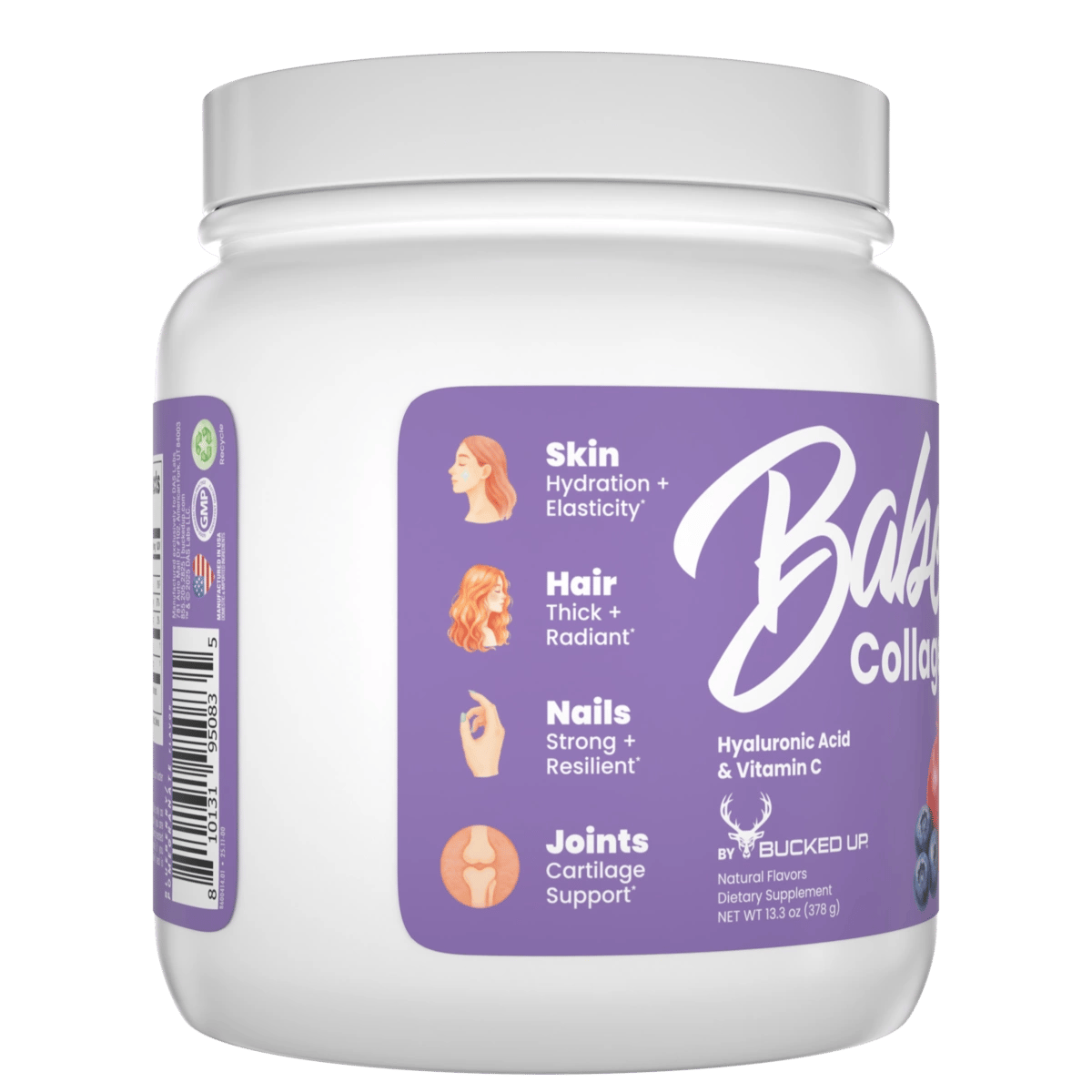 Image of Gut Health Stack - Collagen - Babe - Blueberry Pomegranate - 9 / 35