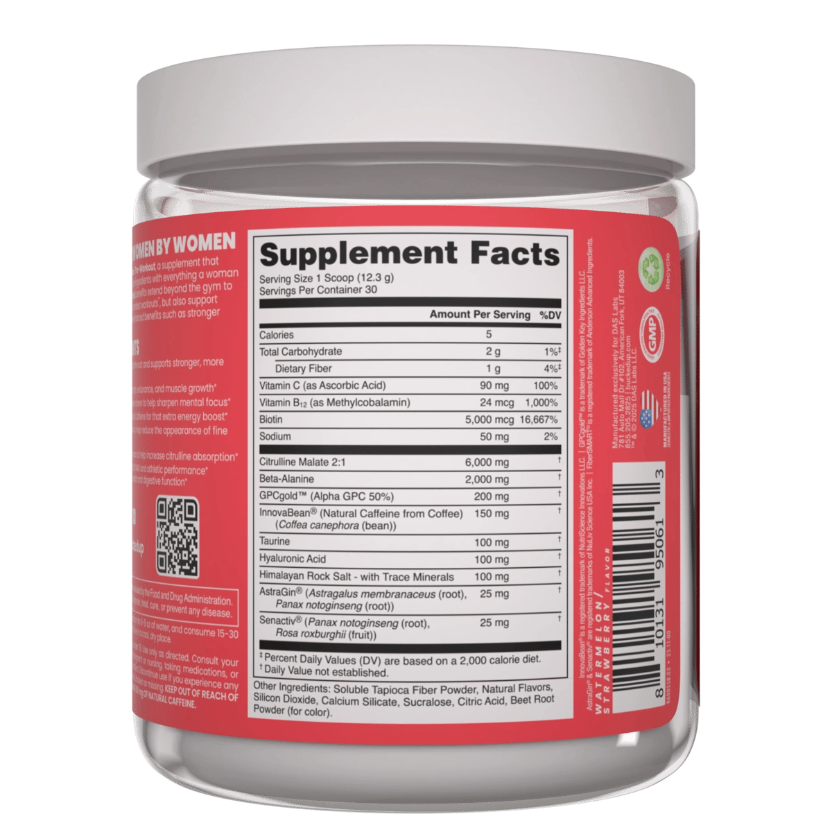 Image of Babe Pre-Workout - Flavor - Watermelon Splash (Strawberry/Watermelon) - 4 / 5