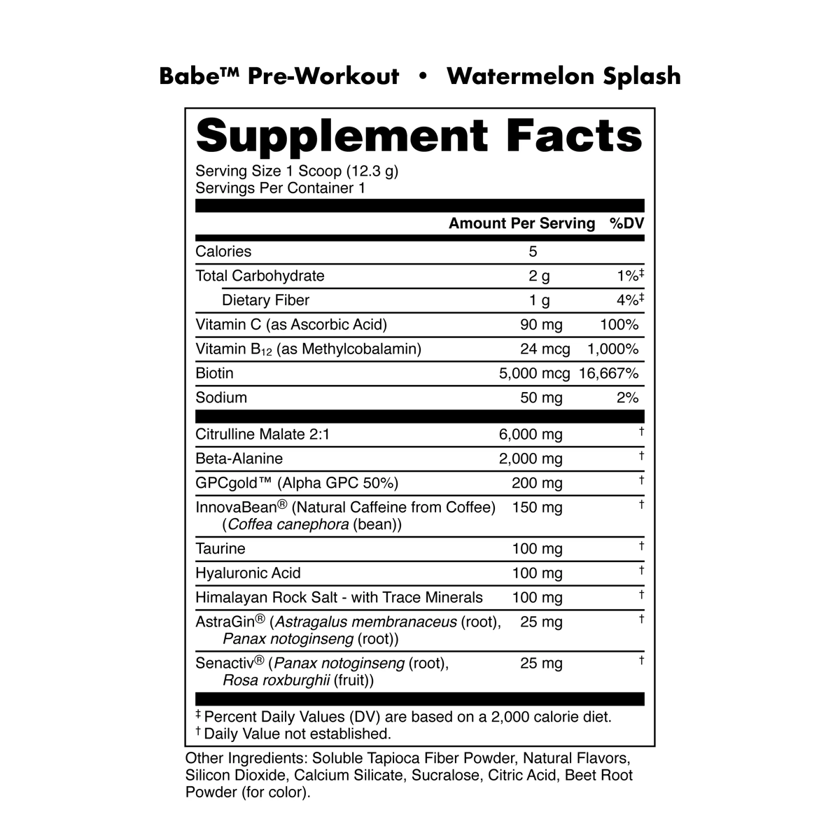 Image of Babe Pre-Workout Stick Packs - Flavor - Watermelon Splash - 3 / 3