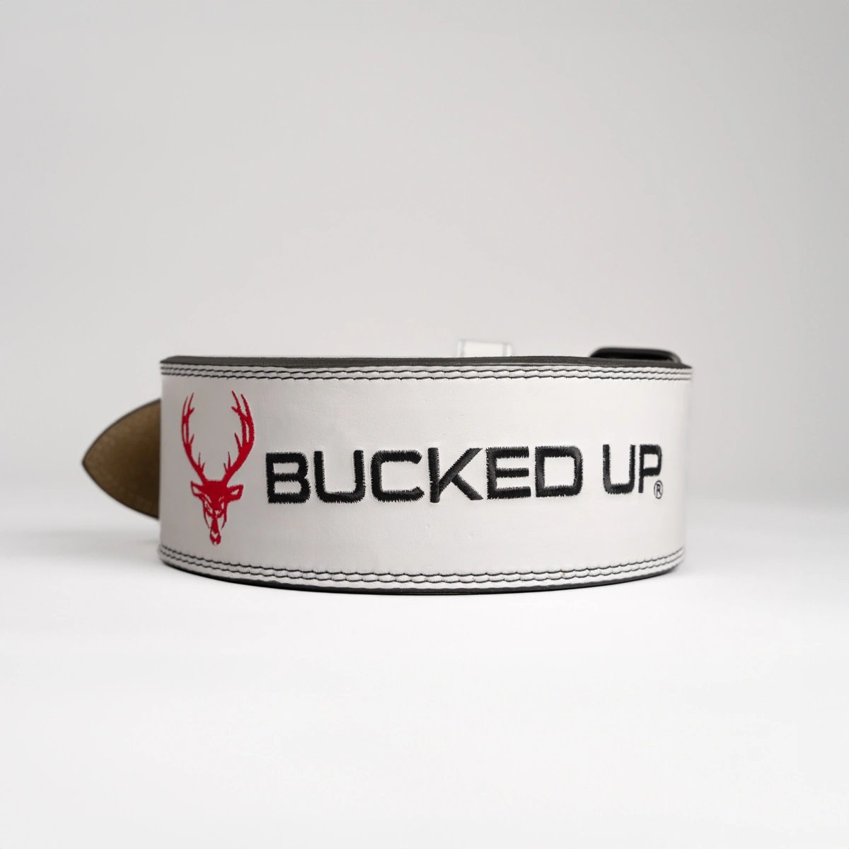 Image of 4-Inch Elite Leather Lifting Belt - Color - White - 4 / 4