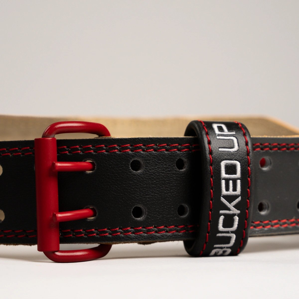 Image of 4-Inch Leather Padded Lifting Belt - Color - Black