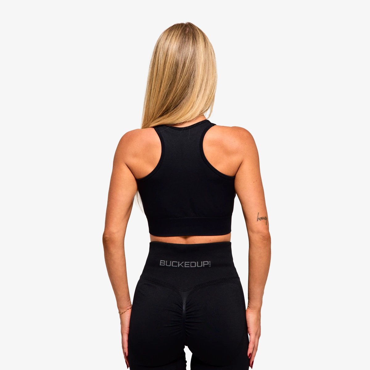 Image of In Motion Seamless Tank - Color - Black / Gray Logo