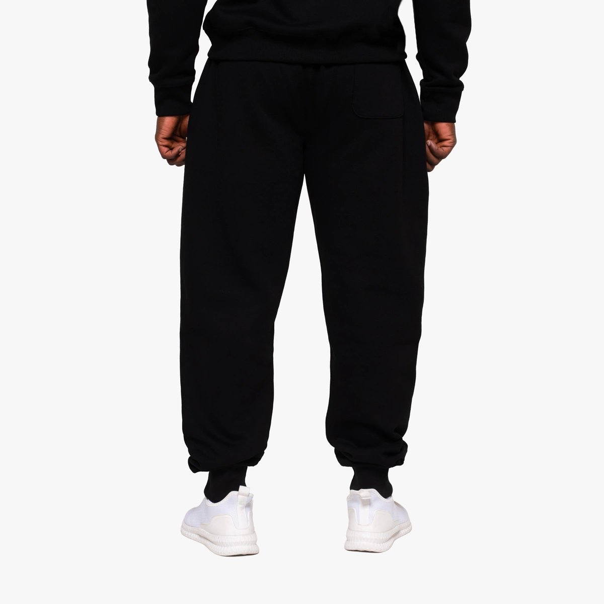 Image of Basic Joggers - Men's - Color - Black - White Logo