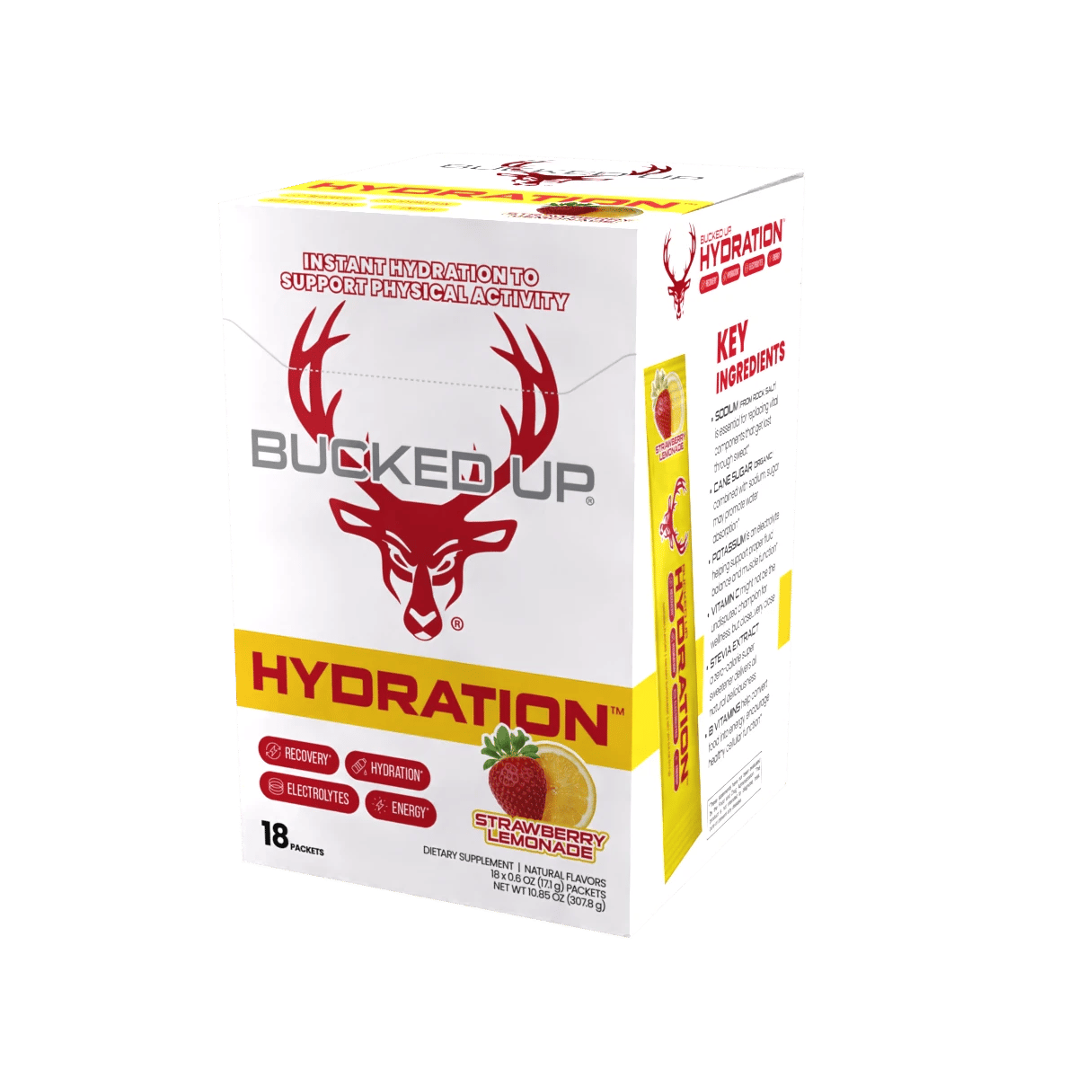 Image of Bucked Up Hydration - Flavor - Strawberry Lemonade - 19 / 26