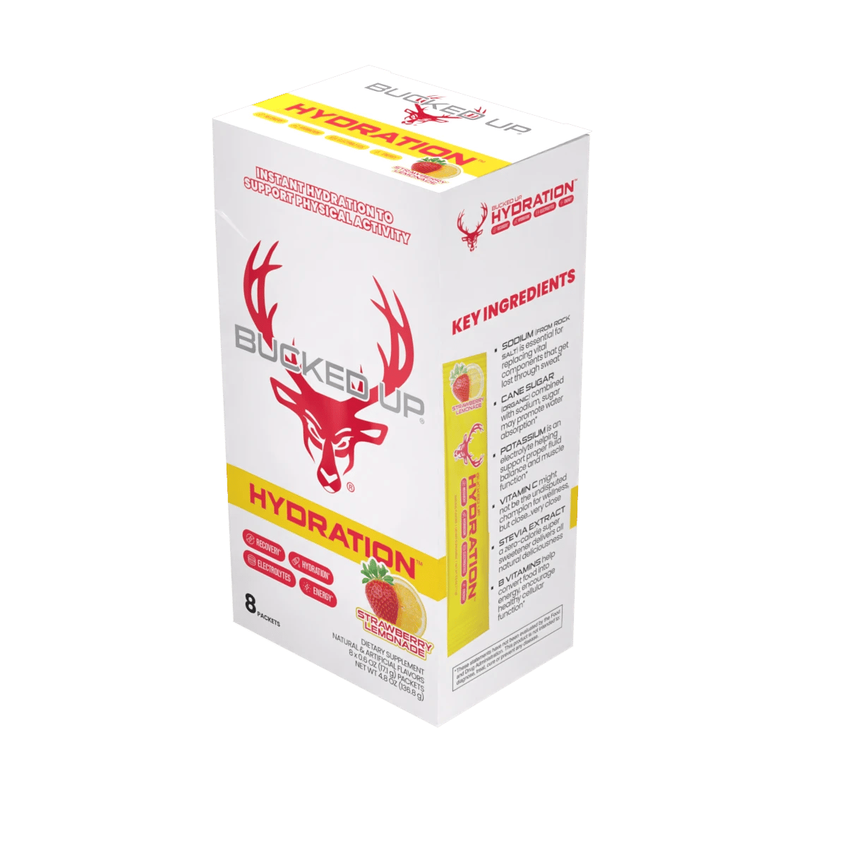 Image of Bucked Up Hydration - Flavor - Strawberry Lemonade - 17 / 26