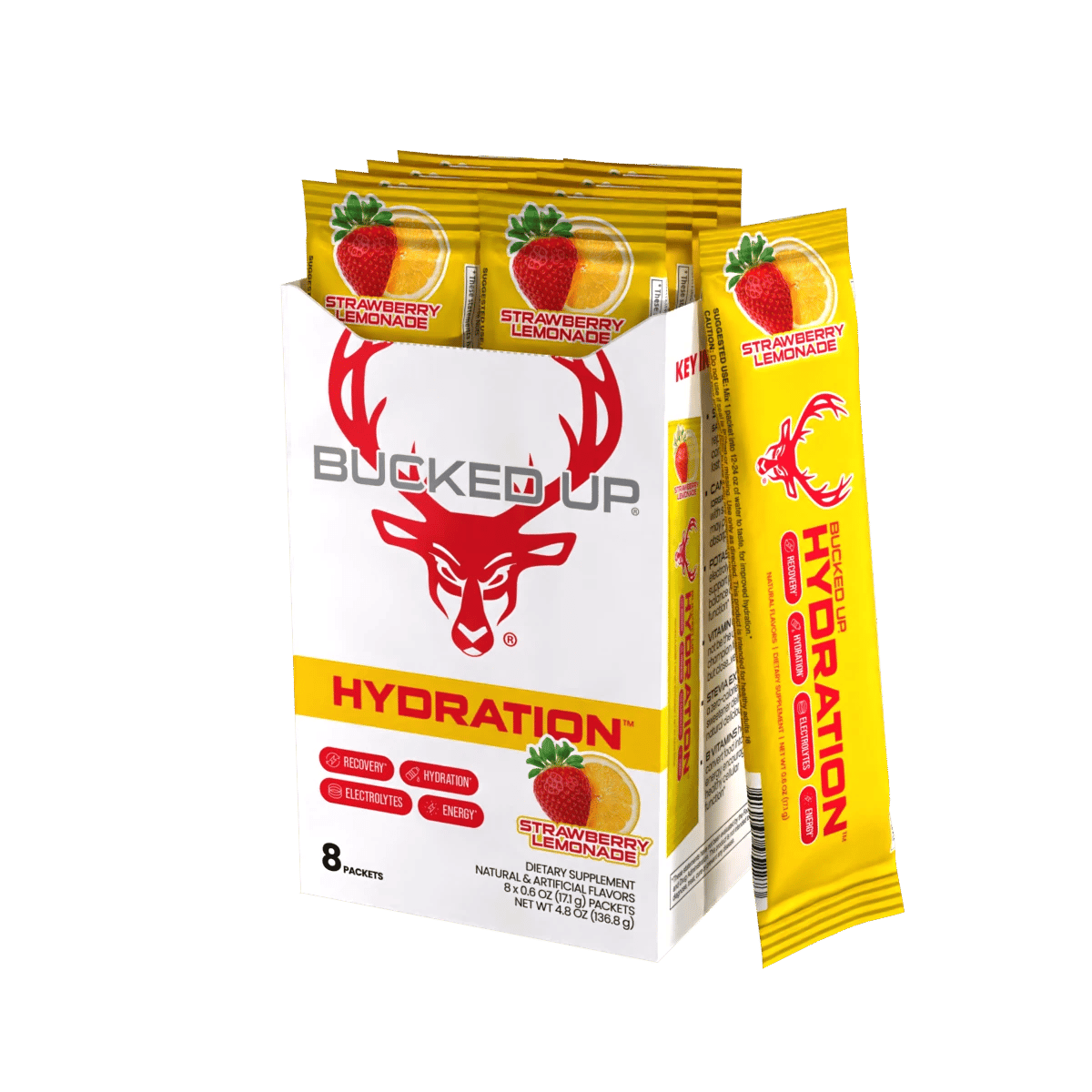 Image of Bucked Up Hydration - Flavor - Strawberry Lemonade - 15 / 26